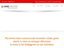 Tablet Screenshot of discfactor.nl